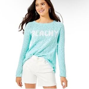 Lilly Pulitzer Jennica High Rise Resort White Cutoff Jean Denim Vacation Shorts